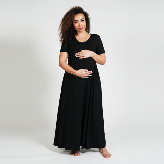 Everyday Nursing Dress - Black