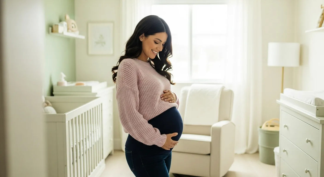 Mom in maternity clothes
