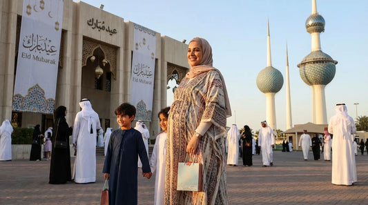 Pregnant mom on eid in kuwait