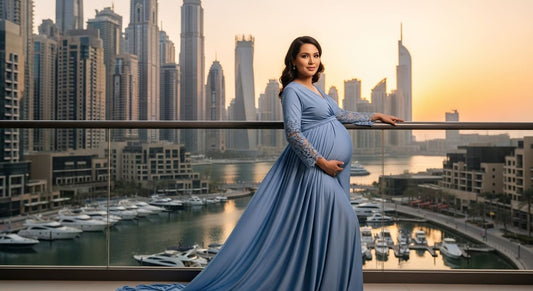 Women in maternity clothes