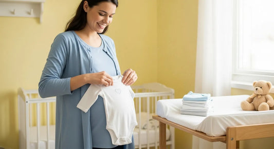 Women caring maternity clothes