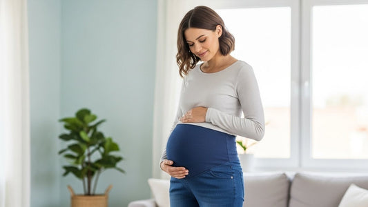 one women in Maternity Pants