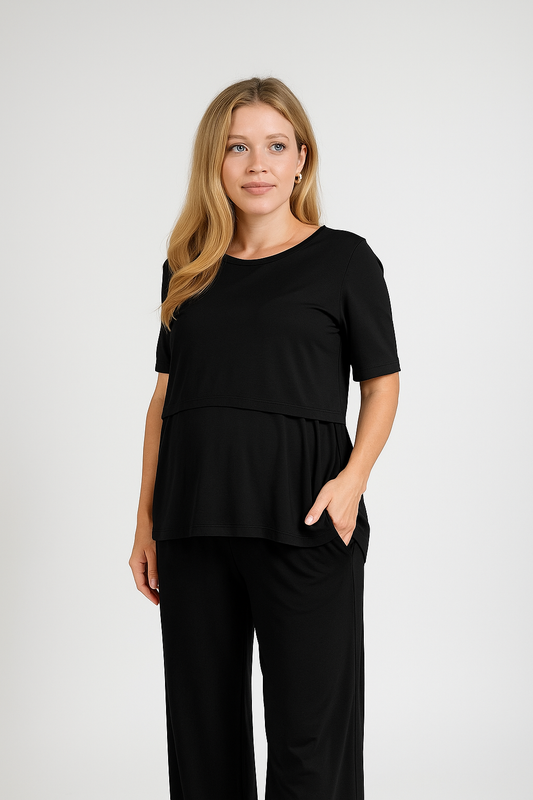 The Everyday Maternity Pants - Black