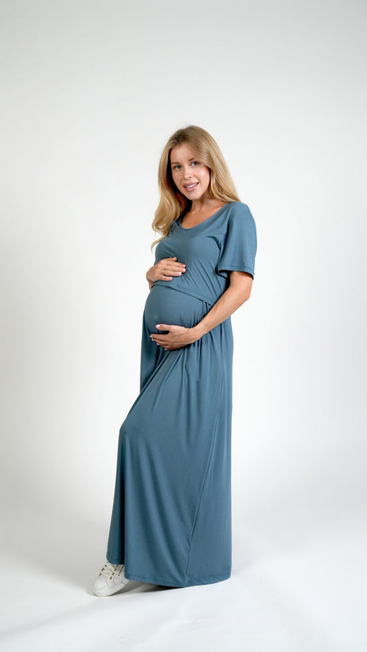 Everyday Nursing Dress - Navy