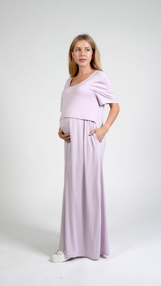 Everyday Nursing Dress - Lavender