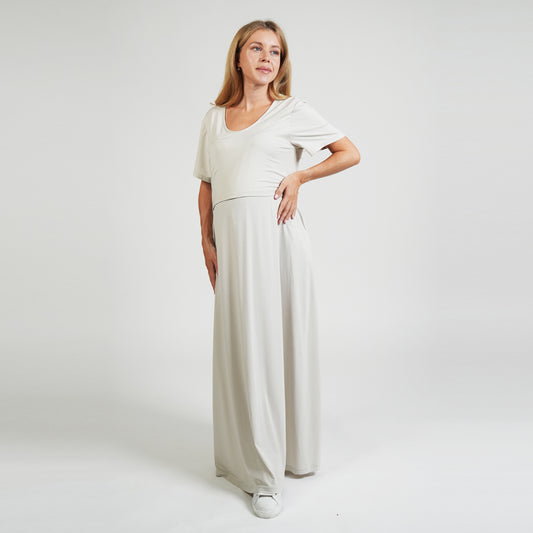 Everyday Nursing Dress - Beige