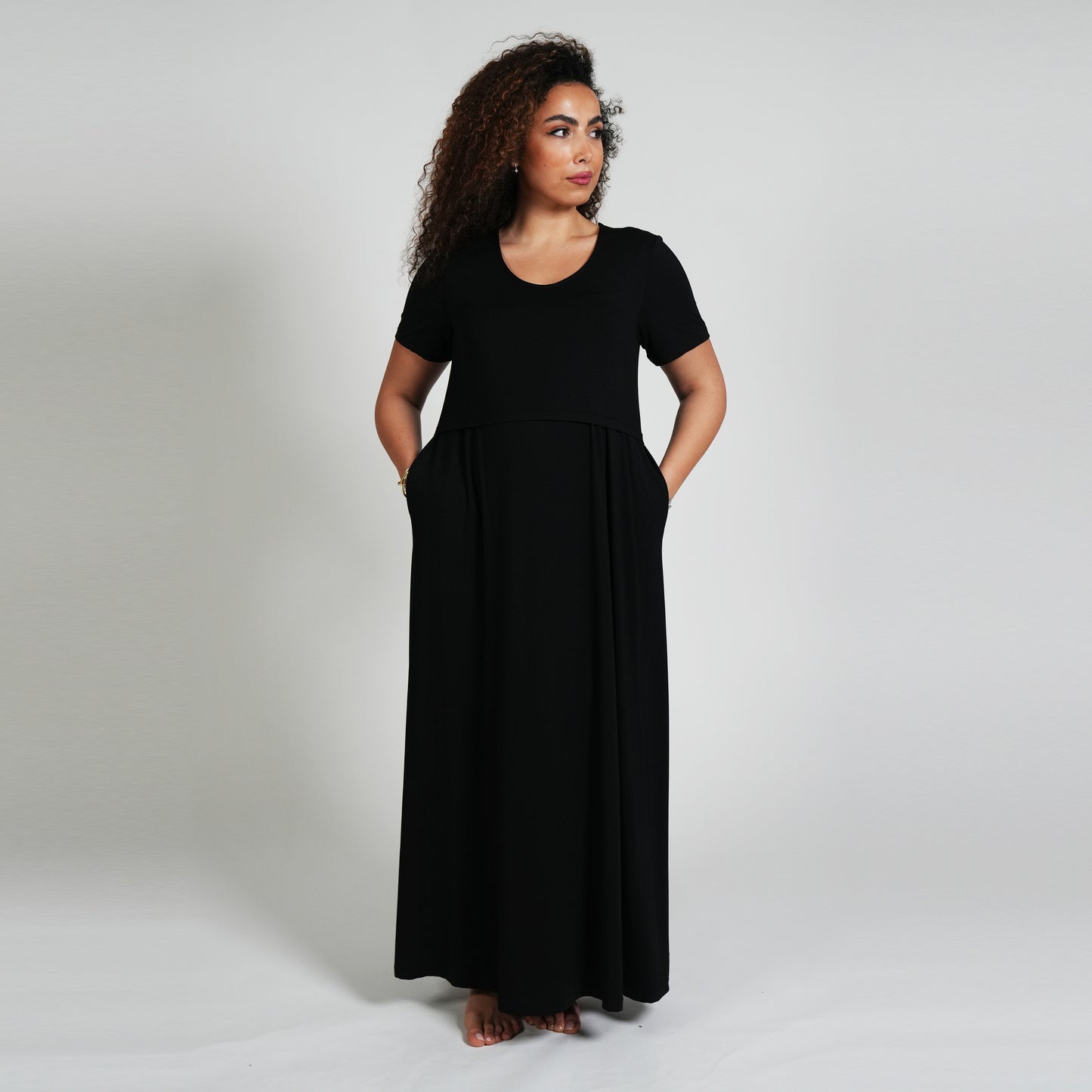 Everyday Nursing Dress - Black