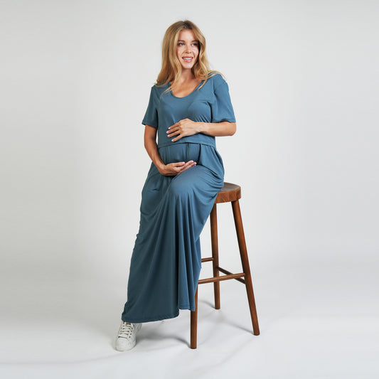 Everyday Nursing Dress - Navy