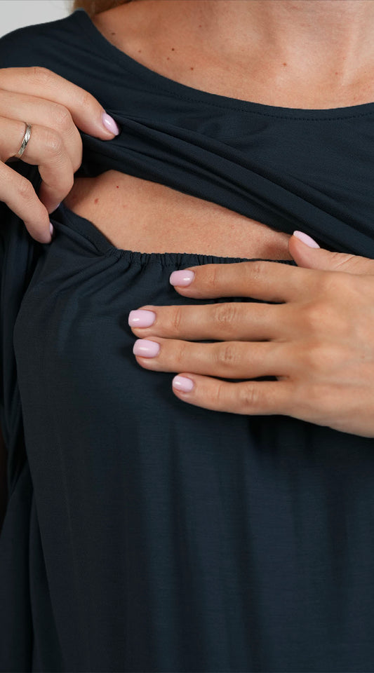 Everyday Nursing Dress - Black