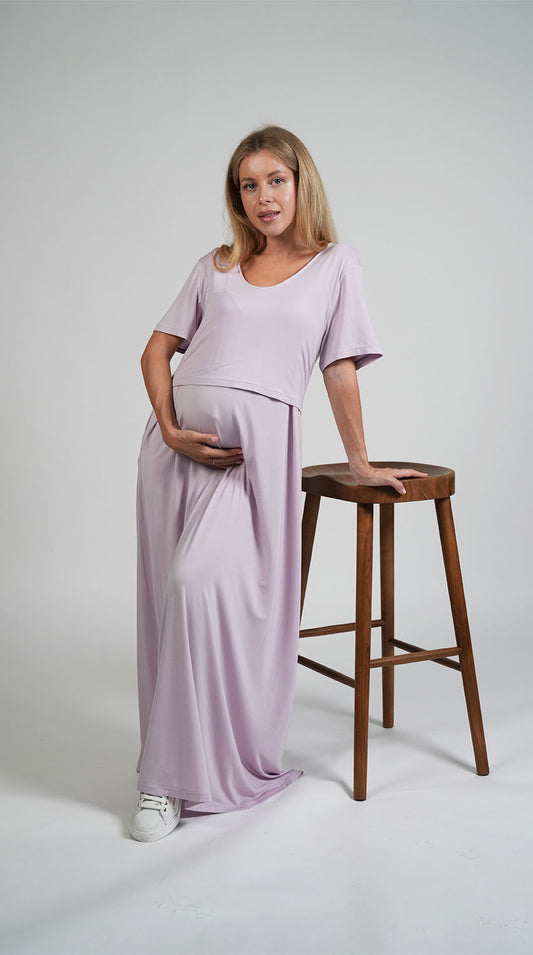 Everyday Nursing Dress - Lavender