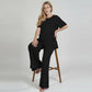 Front view of the Everyday Maternity Pants in black