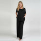Model wearing the black Everyday Maternity Pants from Bumply Shop

