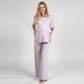 Front view of the Everyday Maternity Pants in lavender