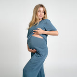 Everyday Maternity Pants in navy blue from Bumply Shop
